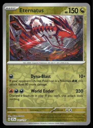 Eternatus 141/191 - Surging Sparks - Reverse Holo Rare NM