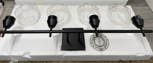 Minka Lavery 3174-66A Camrin  Vanity Light, 4 Light, 31" Wide -Coal - Picture 1 of 4