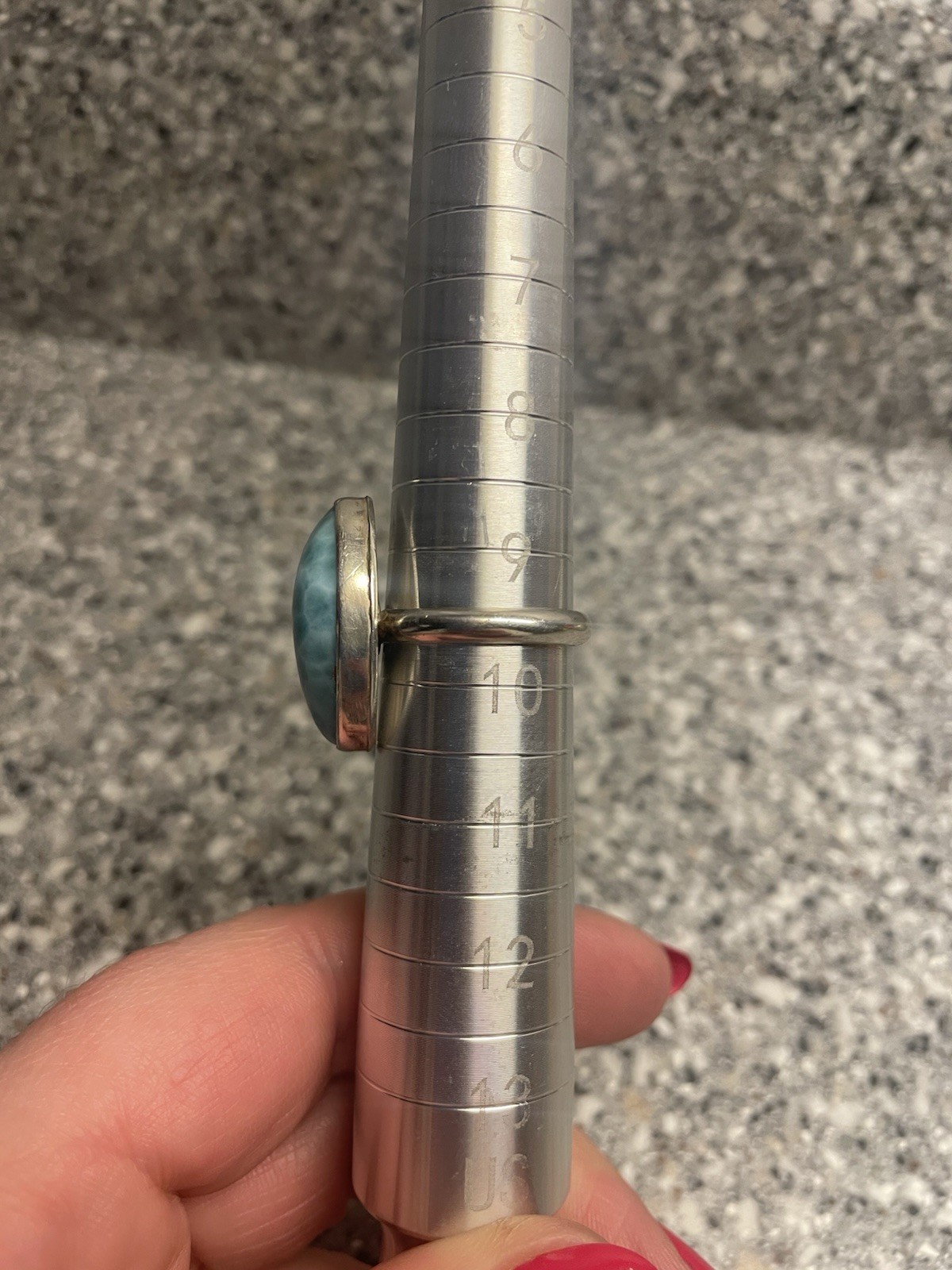 Sterling Silver Statement Ring with Marquise Blue… - image 3