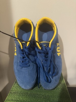 Vintage Tweak Fall Out Sneakers, Blue And Yellow, New Without Box