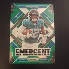 Panini Prizm 2025 Travis Hunter #12 Jaguars Rookie Emergent Green Prizm