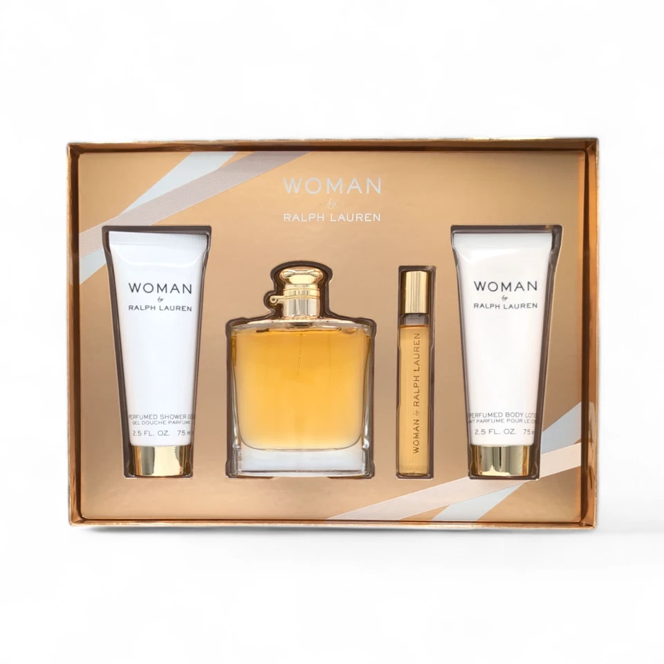 Woman By Ralph Lauren Mujer Perfume EDP Spray 3.4oz/100ml Juego de Regalo 4 Piezas Foto 2 de 3