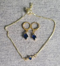 Clip drop pair earring jewelry Set