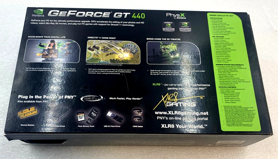 PNY Verto GeForce GT 440 1024MB  Graphics Card - Image 3 of 4