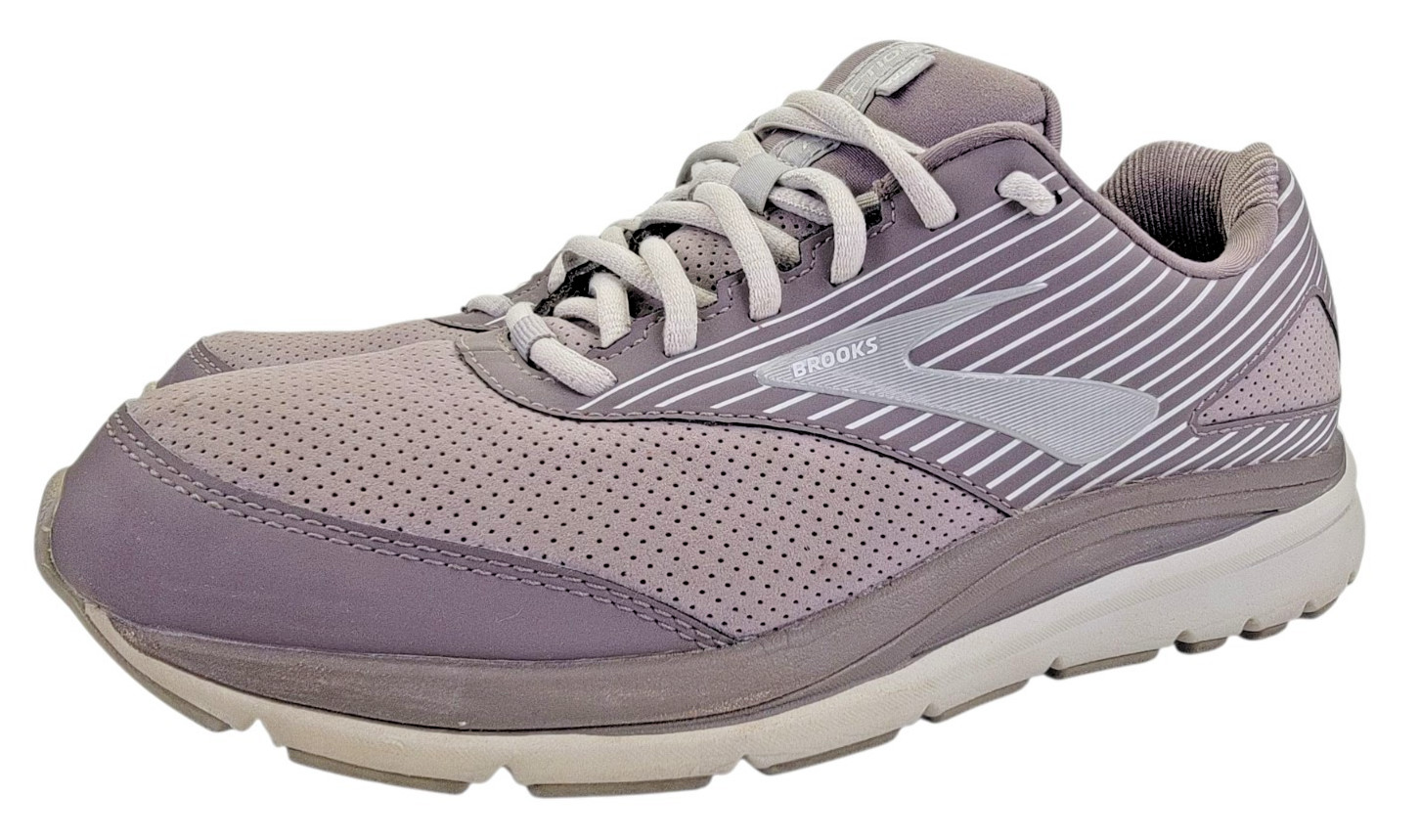 Brooks Addiction Walker Women's Purple Suede 2 Walking Shoes Size 10 B image 2