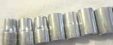7-Piece Craftsman USA -V- 1/2" Dr. Socket Set 7/16" -13/16" tool vintage lot