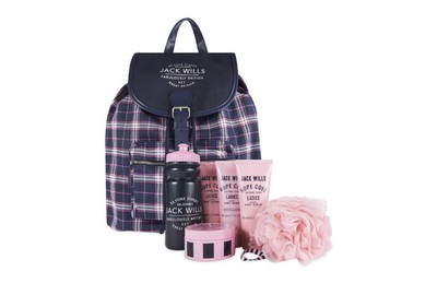 jack wills tartan backpack