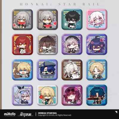 Honkai: Star Rail Pom Pom Exhibition Hall Themed Square Badge