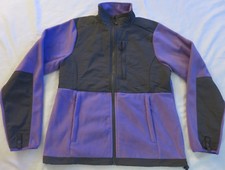New Mountain Fog Fleece Jacket Coat Purple Gray Women's M Medium