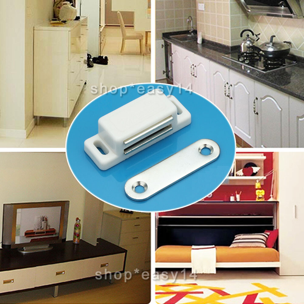 4 Stück Magnetische Türschnäpper 15kg - Edelstahl Schranksicherung Für Küche & Bad