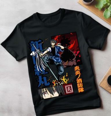 new,top,Benimaru Shinmon Unisex shirt ,Fire Force,Maki,Anime,Shinra