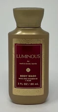 1 BATH & BODY WORKS LUMINOUS WASH SHOWER GEL TRAVEL SIZE 3 OZ VITAMIN B5 ALOE