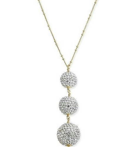 $98 Kate Spade WHITE crystal RAZZLE 