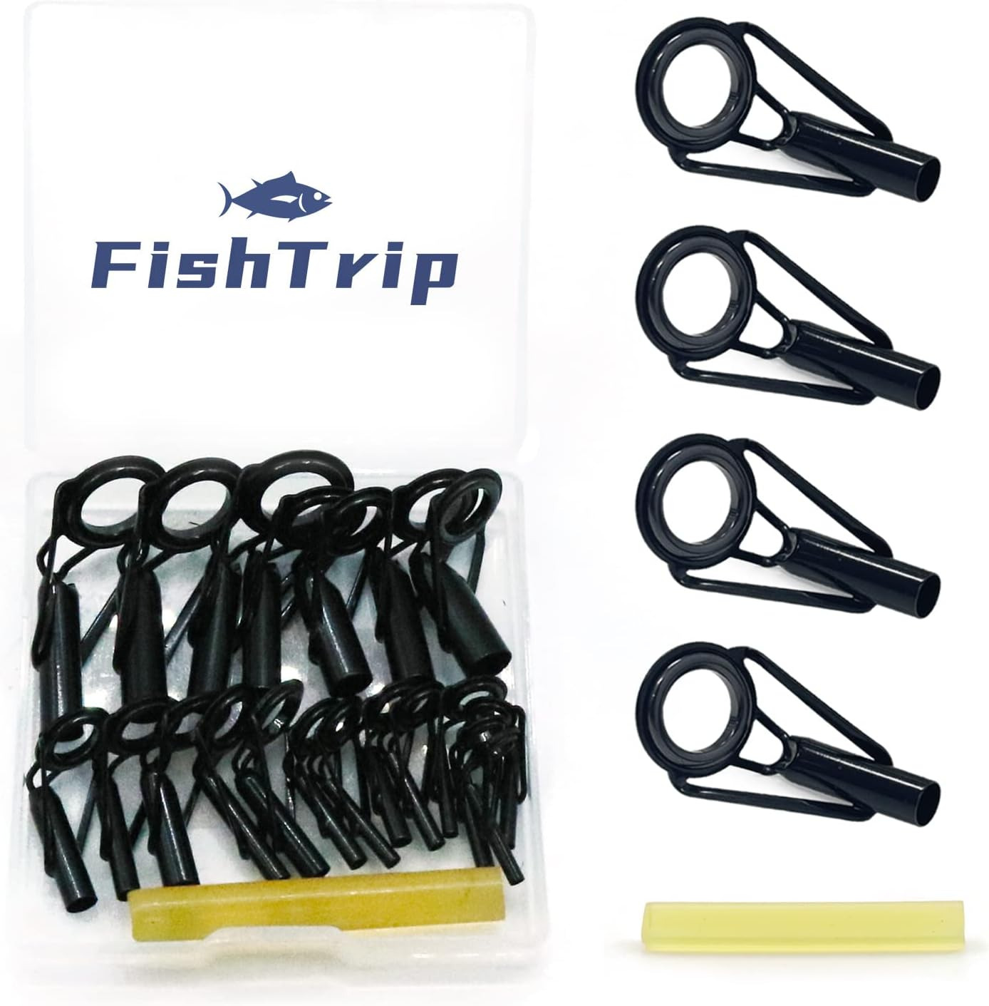 Fishing Tips Repair Kit Fishing Rod Tips Replacement Kit Stainless Steel Ceramic