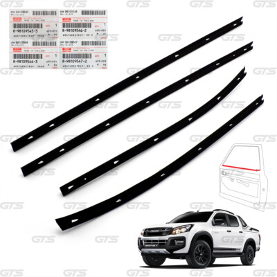 Set 4Dr Inner Weatherstrip Door Belt For Isuzu Holden D-Max 4Dr TFR 2012 2018