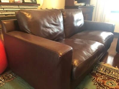 Two Comfortable Leather Couches In Great Condition Sofas