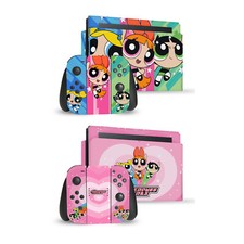 OFFICIAL THE POWERPUFF GIRLS GRAPHICS VINYL SKIN FOR NINTENDO SWITCH BUNDLE