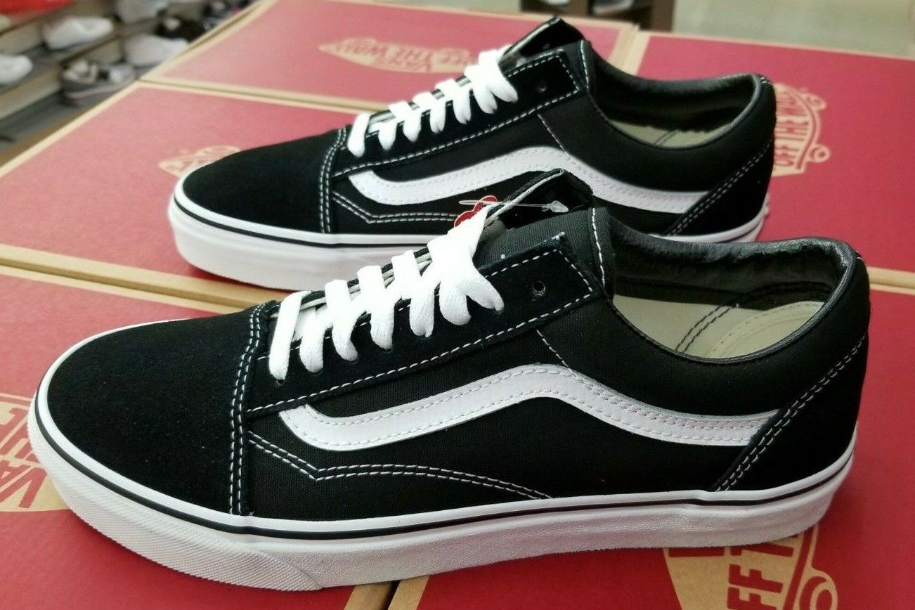 Vans Old Skool Black White Men's - VN000D3HY28 - US