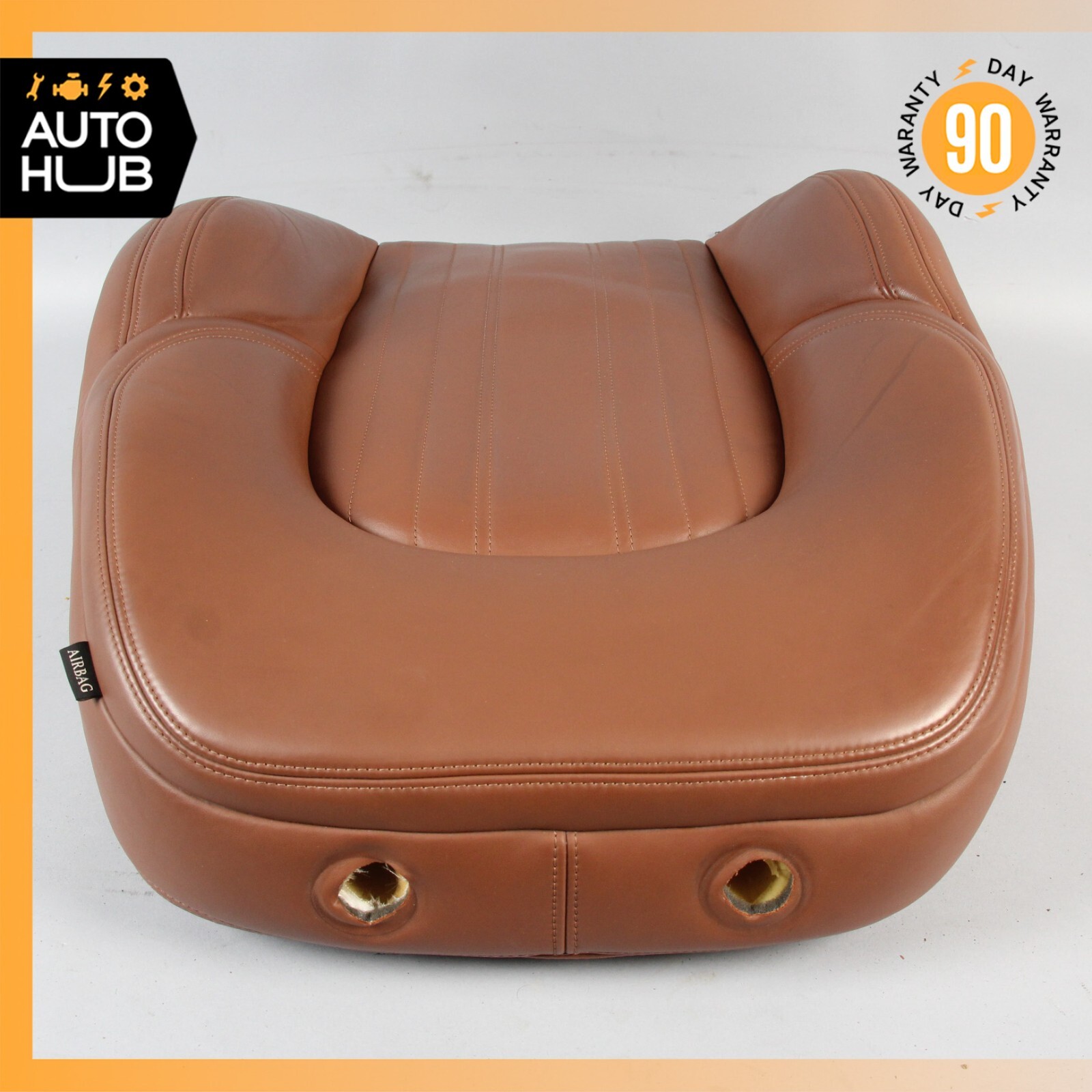 14-17 Maserati Ghibli M157 Front Left Top Upper Seat Cushion Brown OEM 51k