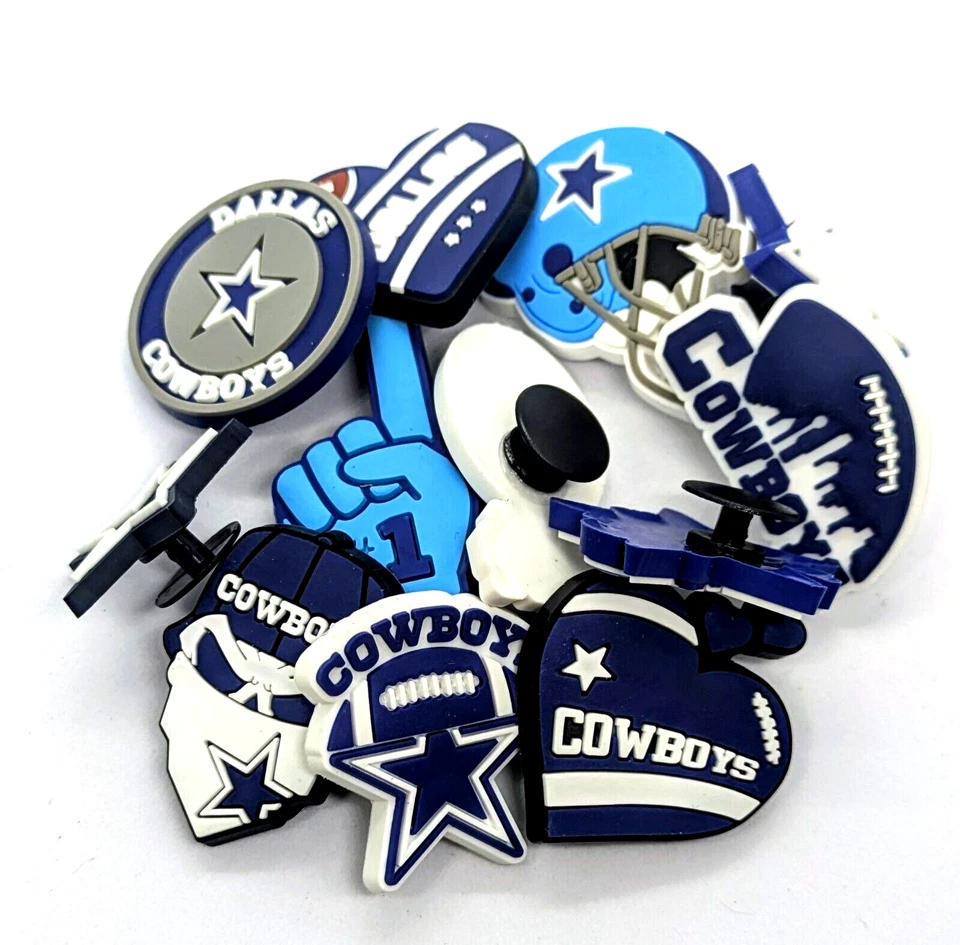 DIJES ZAPATOS DALLAS COWBOYS (12 piezas) Fútbol Único Regalo Accesorios Conjunto Lote Foto 3 de 4
