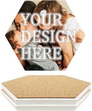 Ceramics Personalized Coasters with Custom Photo Design Great Gift Idea