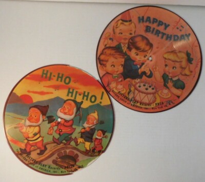 Children's Rare Picture Records Picture-Play-Record Guild of America PR2 PR12