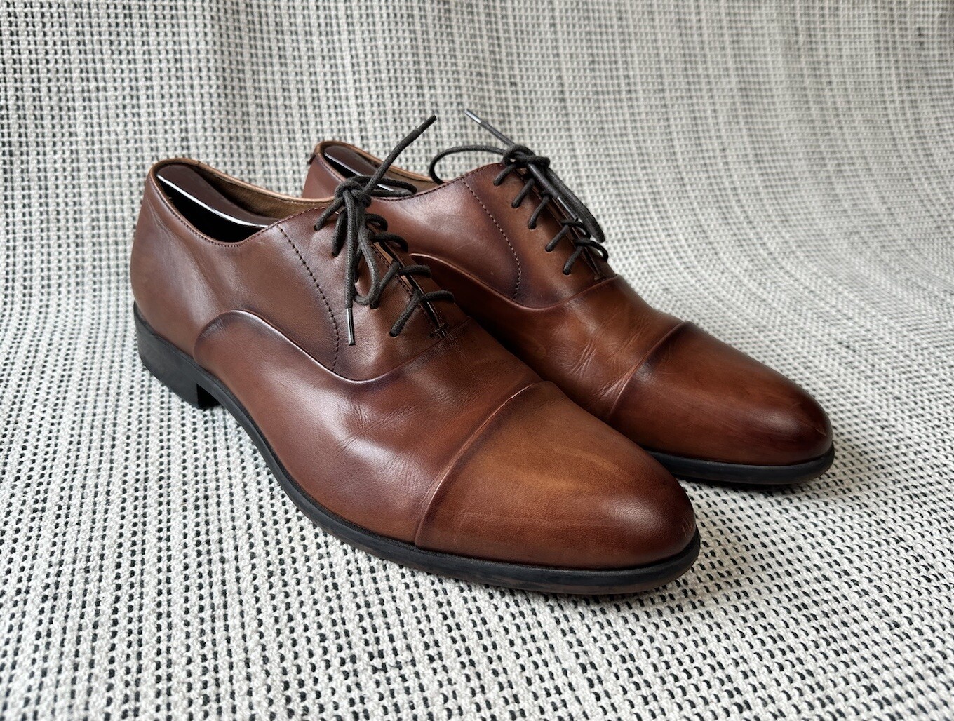 SAOLA Scarpe Oxford marroni Blake McKay Lawson T15 da uomo taglia 11 5 in pelle abito stringato