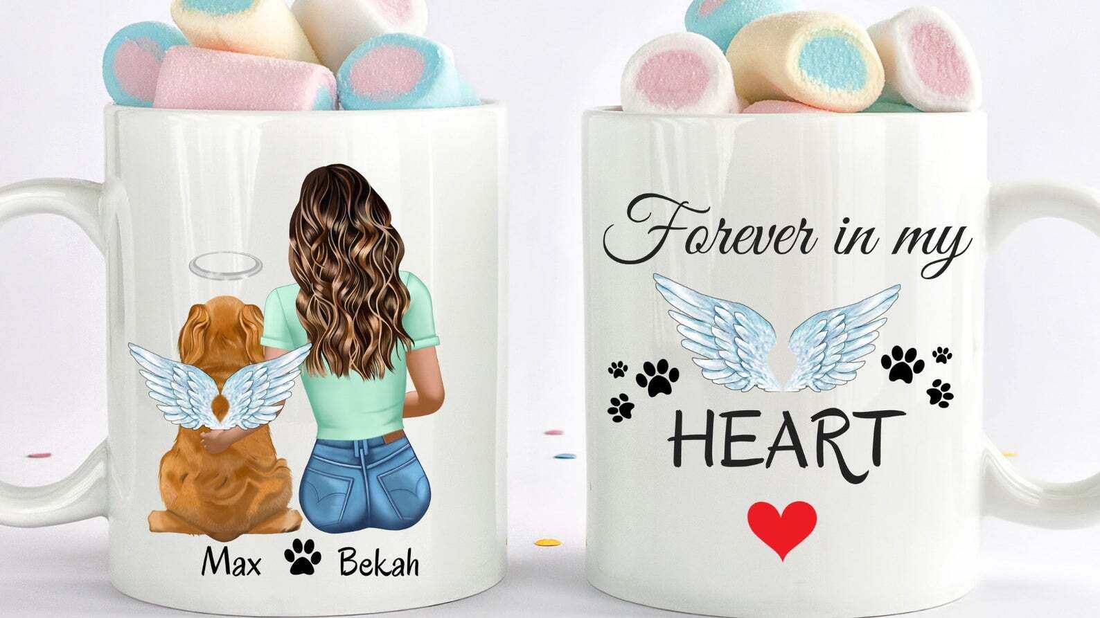 Custom Dog Memorial  Mug Dog Loss Gift Dog Lover Gifts Personalized Dog Mom Mugs