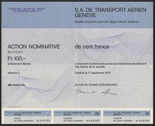 SWISS AIR , SATA , GENEVE, DECO