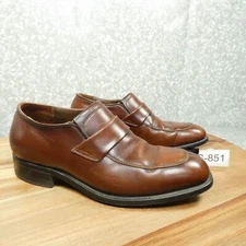 Leather Classic by Mason Loafer 7.5C Brown Leather Slip On Vintage Shoe 15243J6