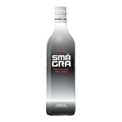 Små Sma Grå Pfeffer Lakritz Shot Lakritzlikör (Schwaze Sau) 16,4% vol 100cl 