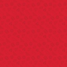 Justice League Activated Logo Outline Red Cotton Fabric Sold By The Yard