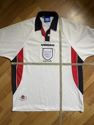 ENGLAND 1997 1998 HOME FOOTBALL SHIRT SOCCER JERSEY UMBRO sz XXL