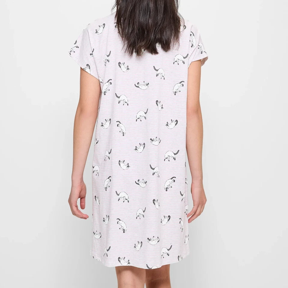 Damas Talla M/12 Bounce Cat Manga Corta Verano Camisón Target NUEVO A97 Foto 4 de 4