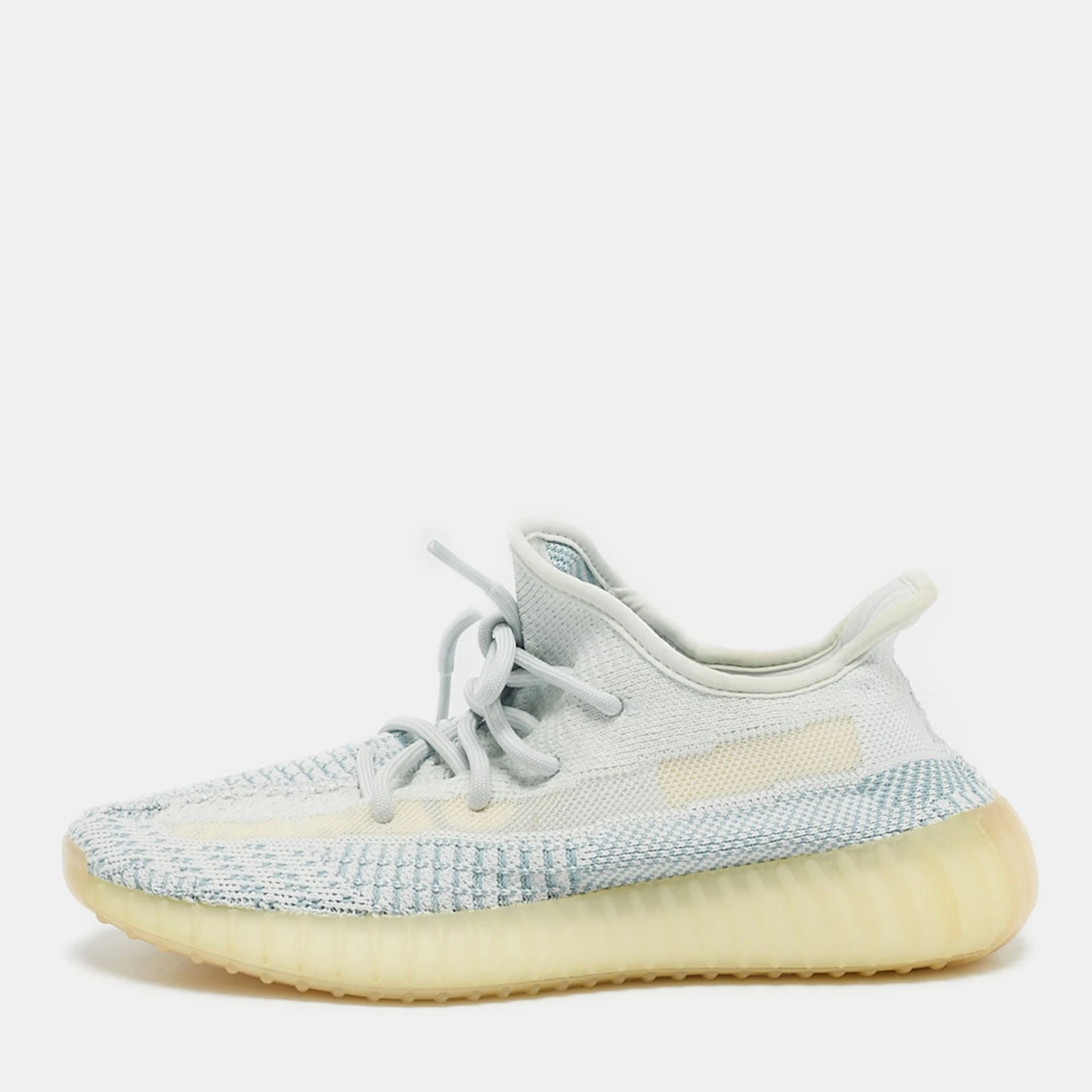 Yeezy x Adidas Blu Bianco Maglia Tessuto Boost 350 V2 Cloud Bianco (Non Riflettente)