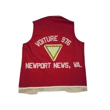 Vtg 50s 60s Voiture 976 Forty And Eight Box Car Train Conductor Vest Size Large