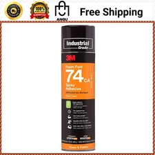 3M Foam Fast 74 CA Spray Adhesive 19oz Clear Low VOC 25% Fast Tack Bond