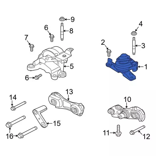 Montaje original Ford Flex Taurus MKT MKS 2010-2019 AA5Z-6038-D Foto 4 de 4