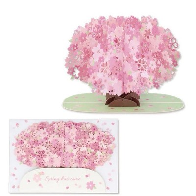 Japanese Sakura 3D Pop Up Card | Laser Cut Cherry Blossom | Japan Limited