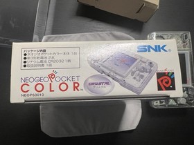 Neogeo Pocket Color NGPC Slim Crystal Clear Complete In Box CIB US Seller