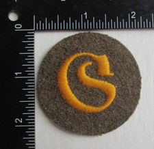 Original WW2 Vintage GERMAN ARMY MOTOR TRANSPORT PATCH on DAK TROPICAL  Wool