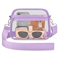 Clear Bag for Stadium Events Stadium Approved Small Mini Clear Purse with Wi...