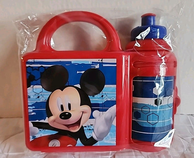 Disney Mickey Mouse Combo Lunch Box. New.  Sealed.  Lightweight. 