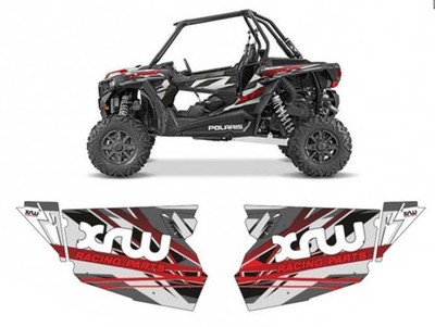 Türen Dekor grau für Polaris RZR 1000XP