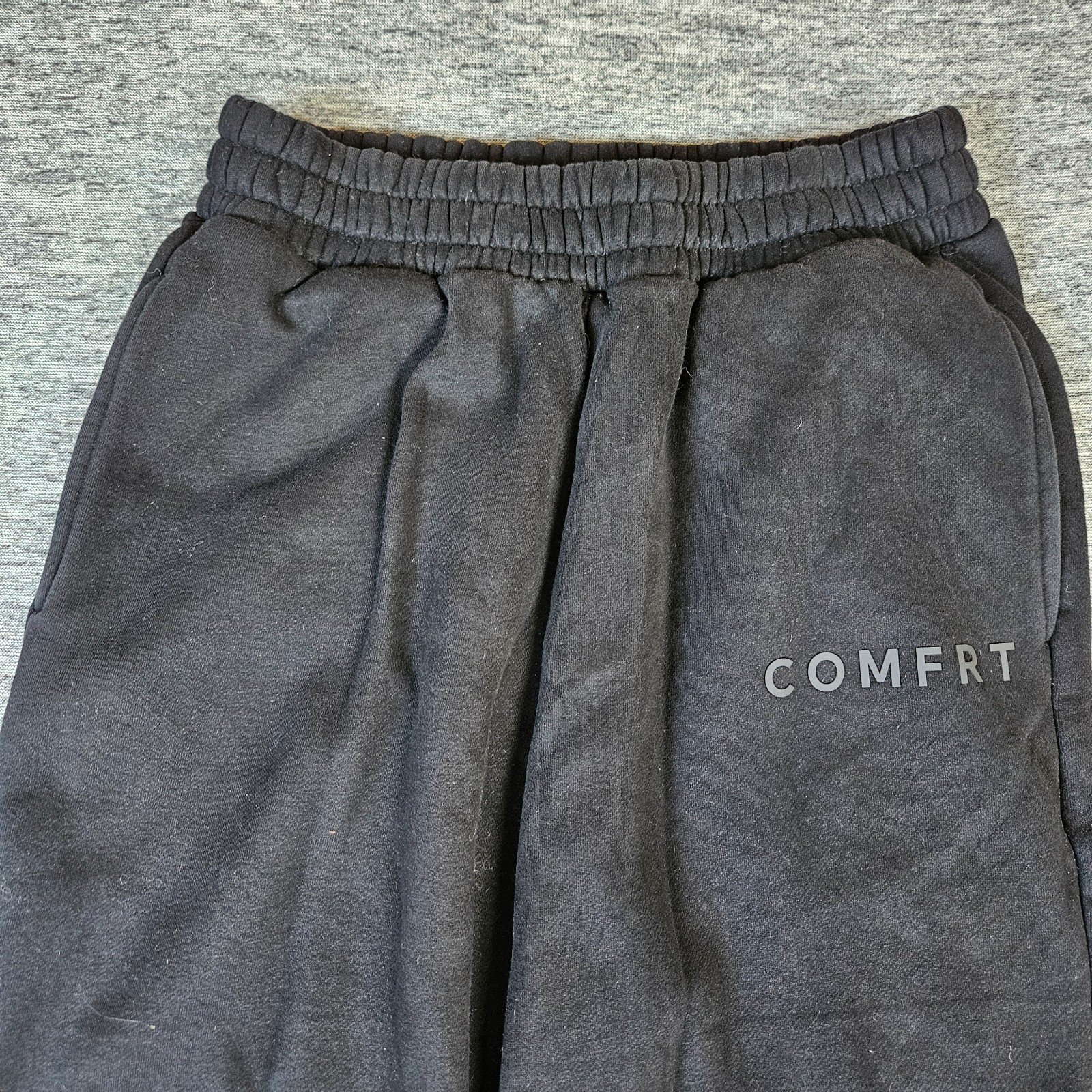 Comfrt Woman’s Black Onyx Sweatpants Size Medium Joggers Unisex Casual Comfort