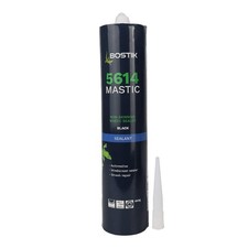 Bostik Mastic Sealer 490g Cartridge Flex Sealant 5614 Non-Drying Butyl Black
