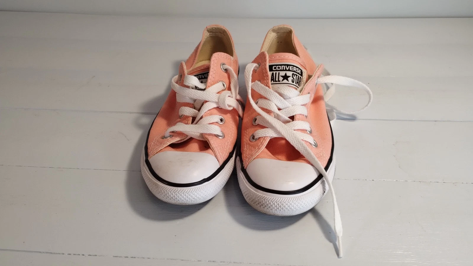 Converse Donna Rosa UK Taglia 4 Ottime Condizioni