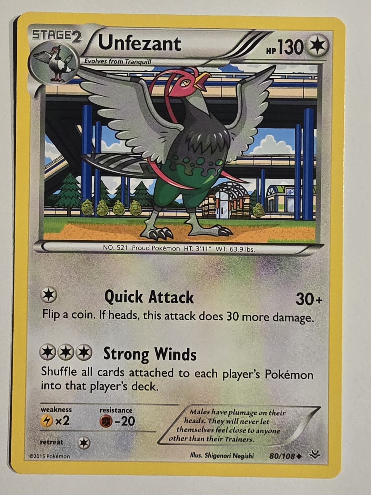 Unfezant 80/108 Roaring Skies Regular