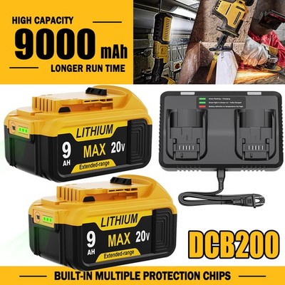 1-4PACK For DeWalt 20V Max XR 9.0AH Lithium-Ion Battery DCB205 DCB204 DCB200 NWE