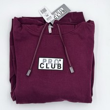 Pro Club Men's Embroidered Logo Heavyweight Pullover Hoodie Size XL  13oz NEW